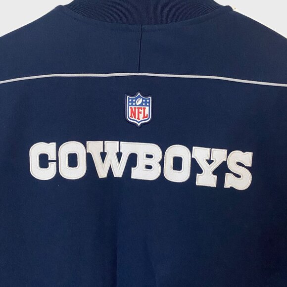 Nike NFL Dallas Cowboys Embroidered Zip-Up Sport Jacket Blue Women's XL Football - Picture 6 of 14